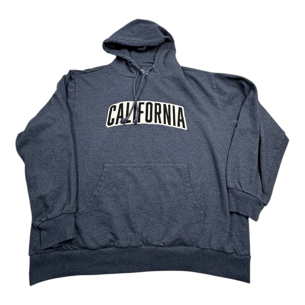 American Crown California Graphic Hoodie Pullover‎ Sweatshirt Men's XL Blue